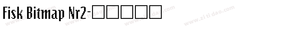 Fisk Bitmap Nr2字体转换
